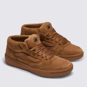 Vans Zahba Mid Brown / Gum Women Size 8.0 US Mens 6.5 US